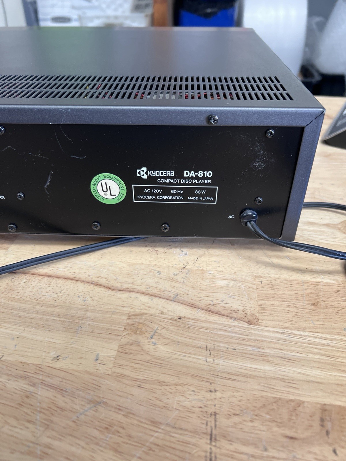 Kyocera DA-810 CD Player UNTESTED