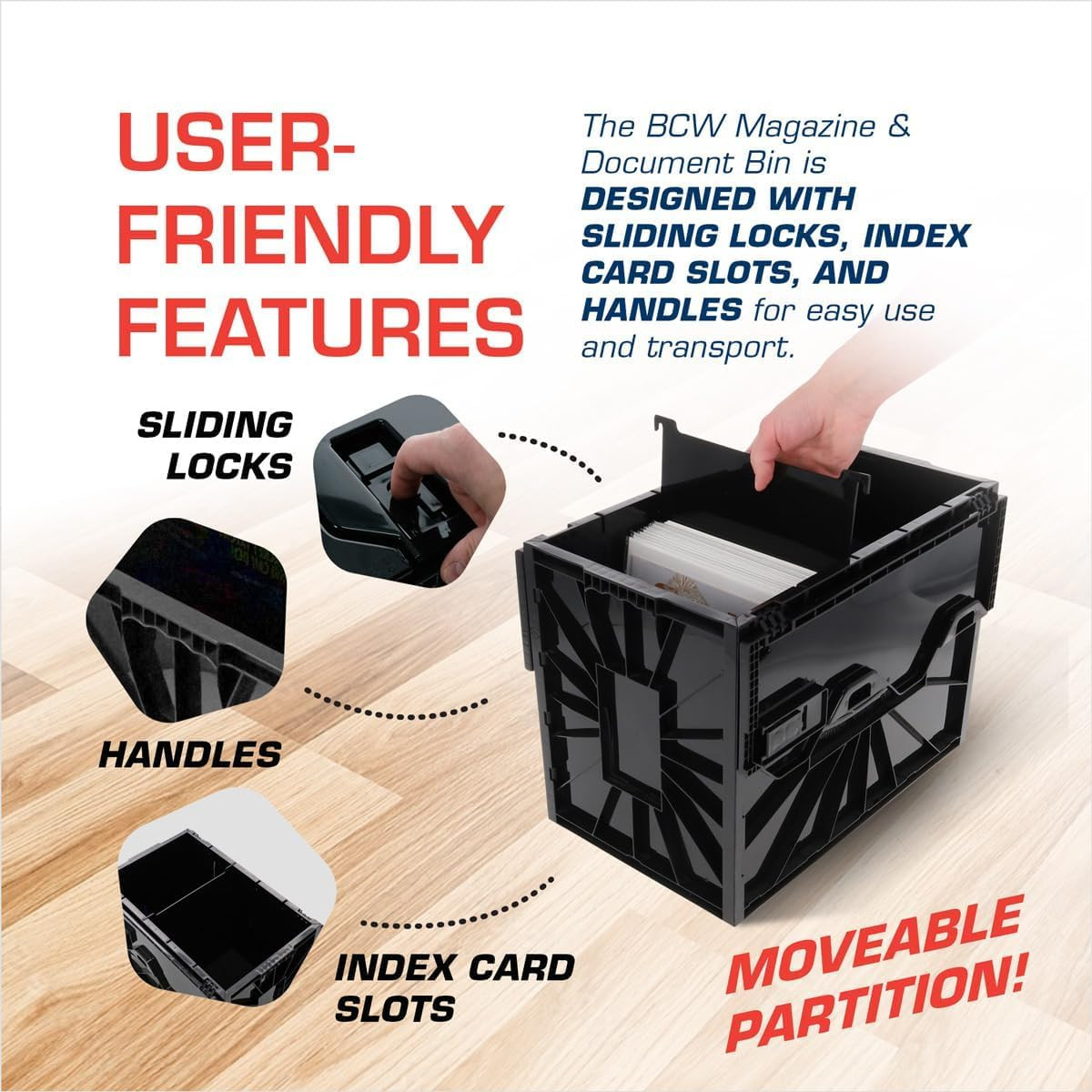 Magazine Document & Comic Book Storage Bins | Durable Magazine Bin | Magazine...