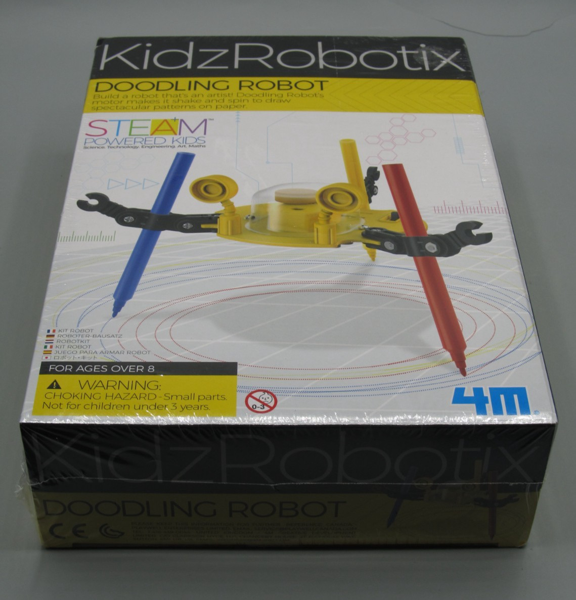 4M Kidz Robotix Doodling Robot DIY Science Engineering Robotics Kit New Sealed