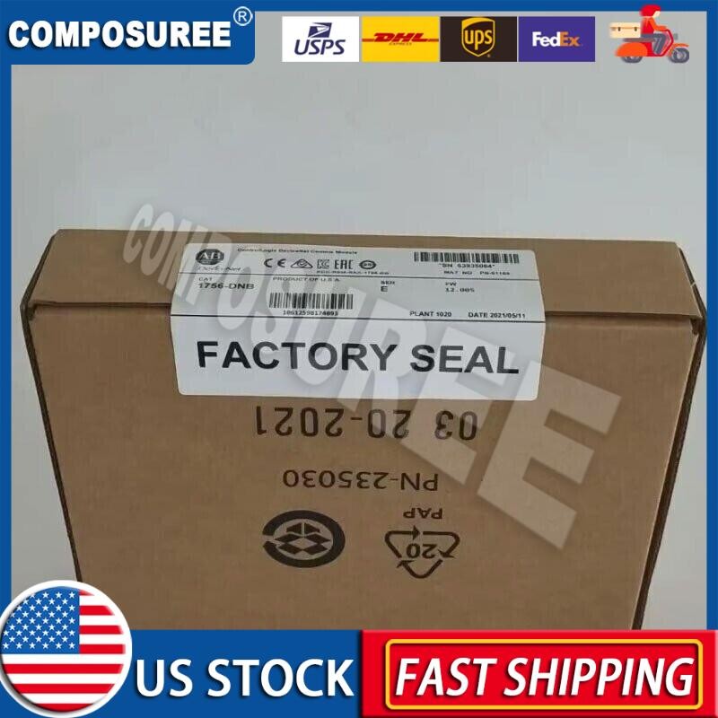 nEW IN BOX Allen Bradley 1756-DNB SER E ControlLogix DeviceNet Comms Module