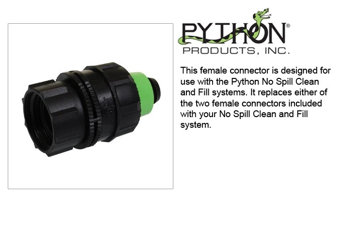 Python Products No Spill Clean and Fill Female Connector 06F Aquarium Connector