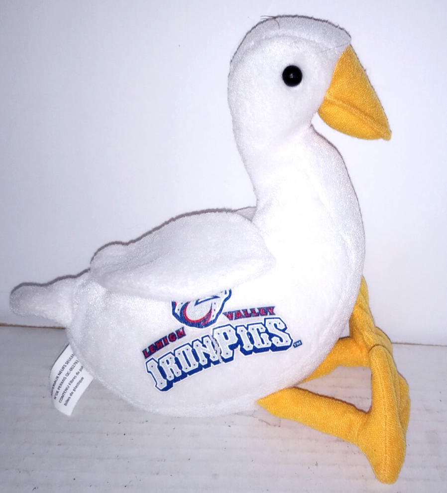 Lehigh Valley Iron Pigs Baseball - 5" Toy Plush Goose/Duck - Very Good Condition