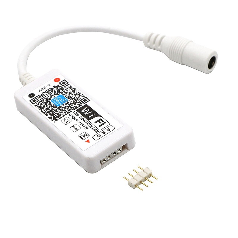 Mini RGB / RGBW Wifi Controller for LED Light Smart Phone Control 12V-24V Remote