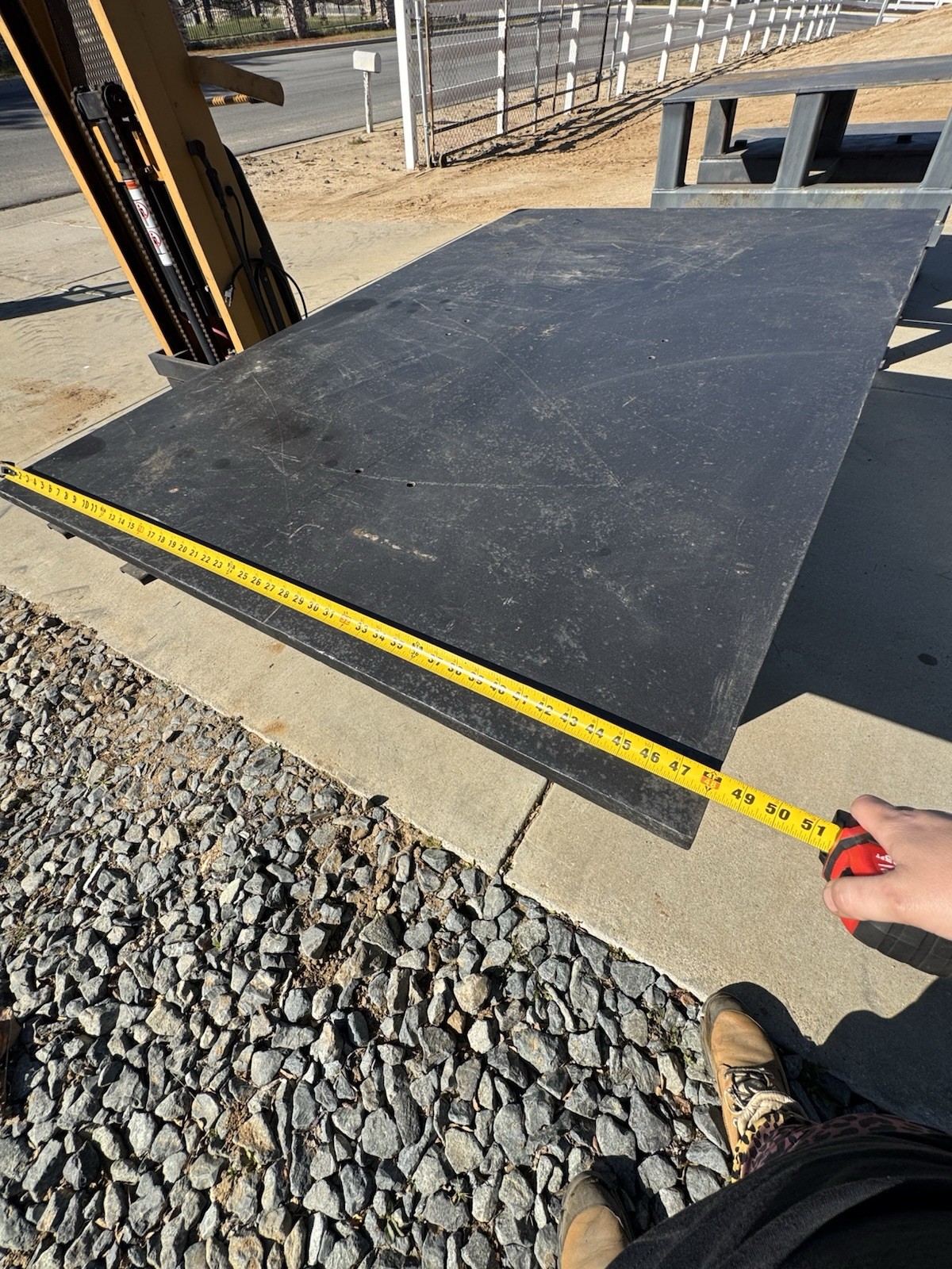 6x4' welding table 1" top