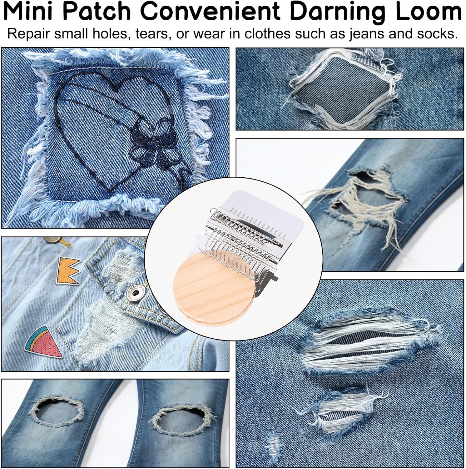 Knit Patch Loom MachiAN Knitting Kit Darning Loom Kit Patchmaker Knitpatch 2.0