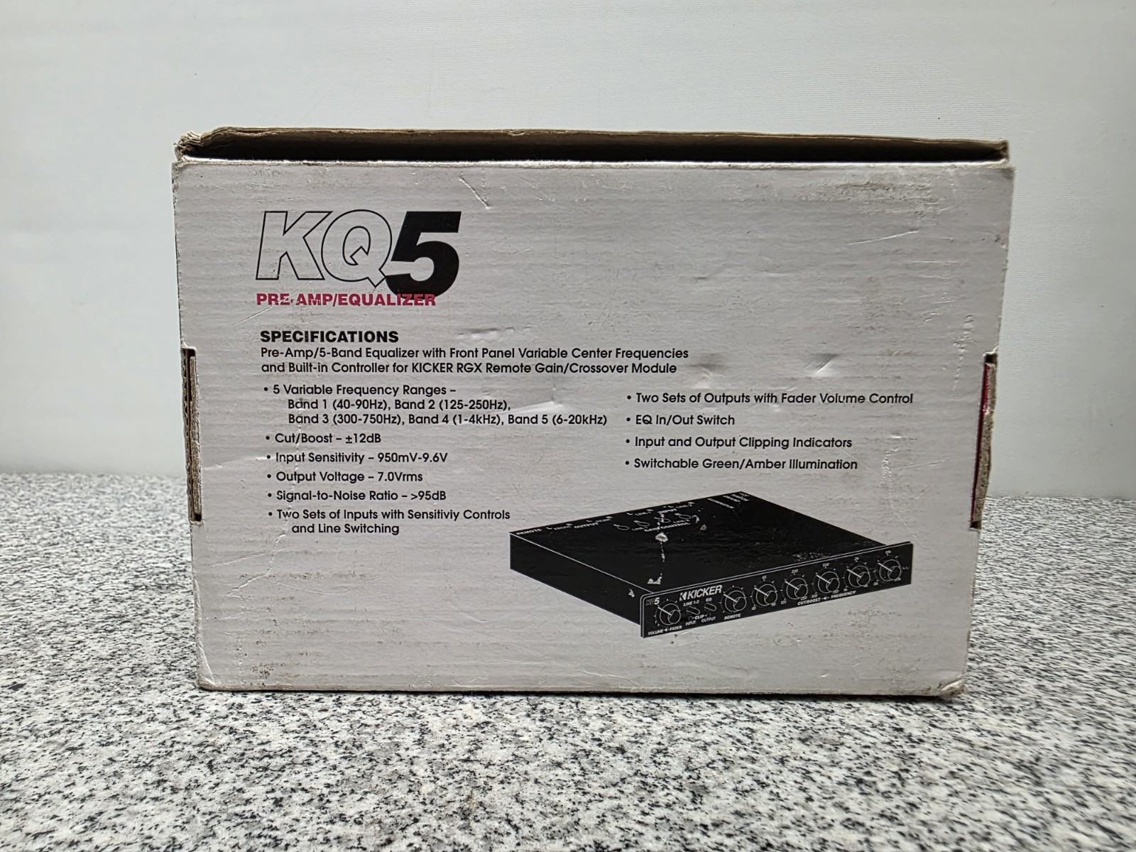 KICKER KQ5 Car Audio Equalizer Signal Processor Line Output Converter