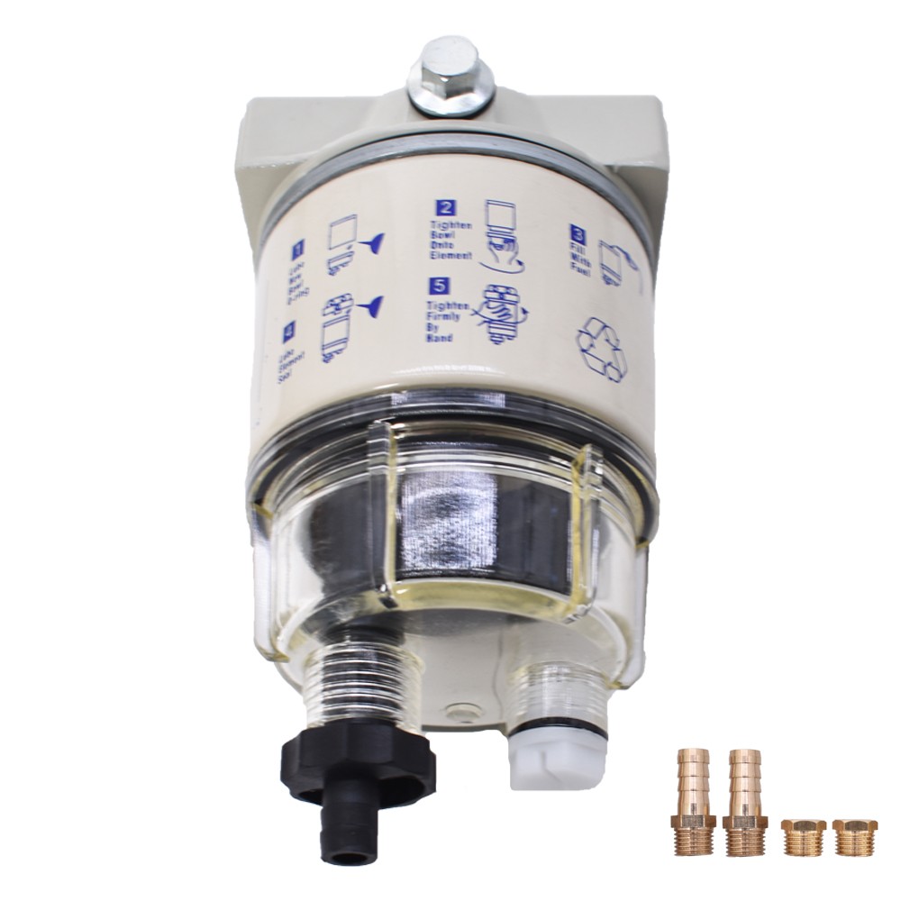R12T Marine Spin-On Fuel Filter / Water Separator 120AT For Gas & Diesel