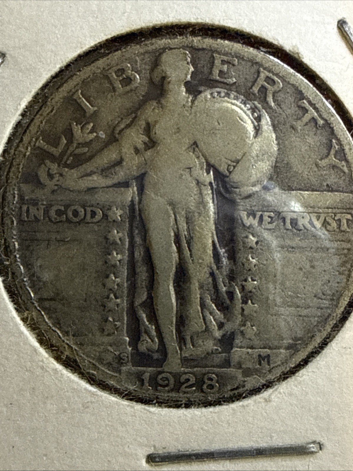 1928- S Standing Liberty Quarter VG