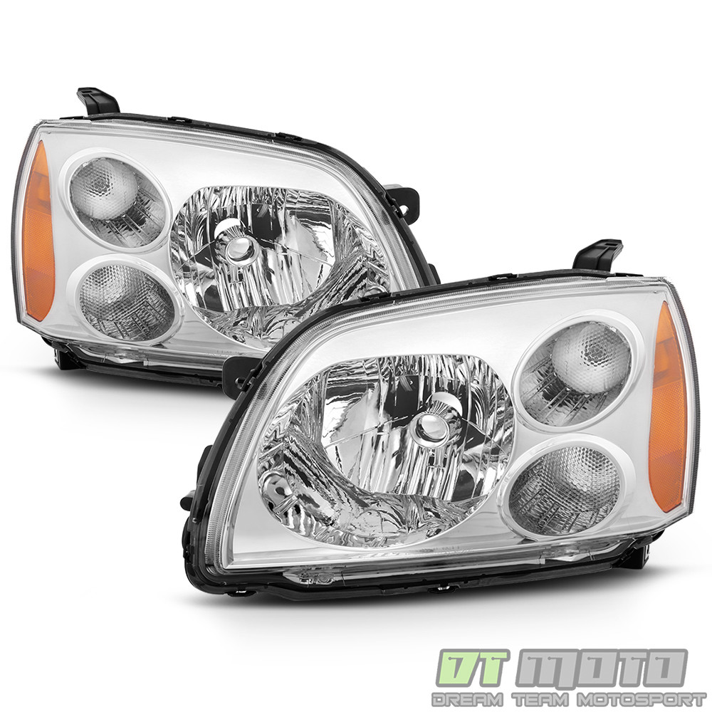 2004-2012 Mitsubishi Galant Chrome Halogen Headlights Headlamps 04-12 Left+Right