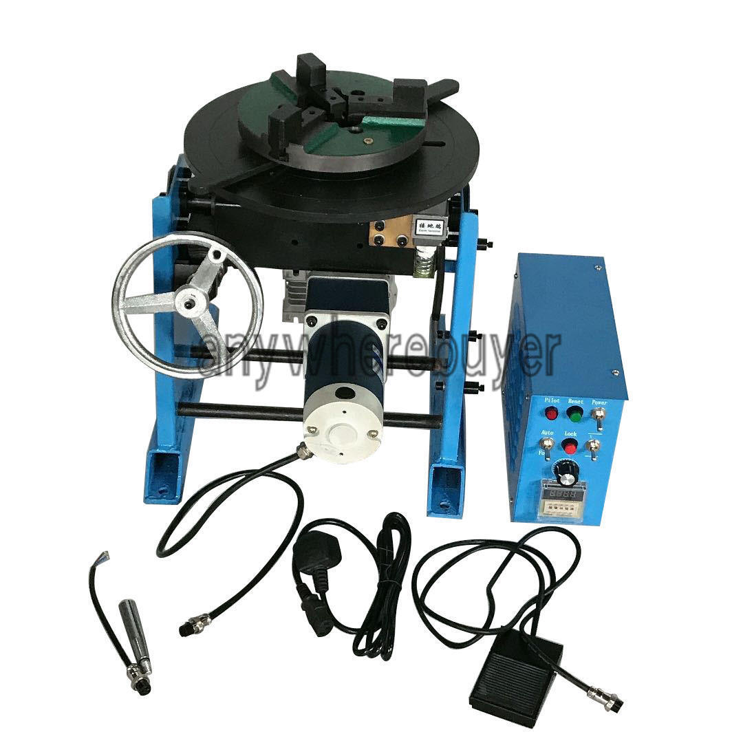 one NEW 50KG Duty Welding Positioner Turntable Timing with 200mm Chuck 220V