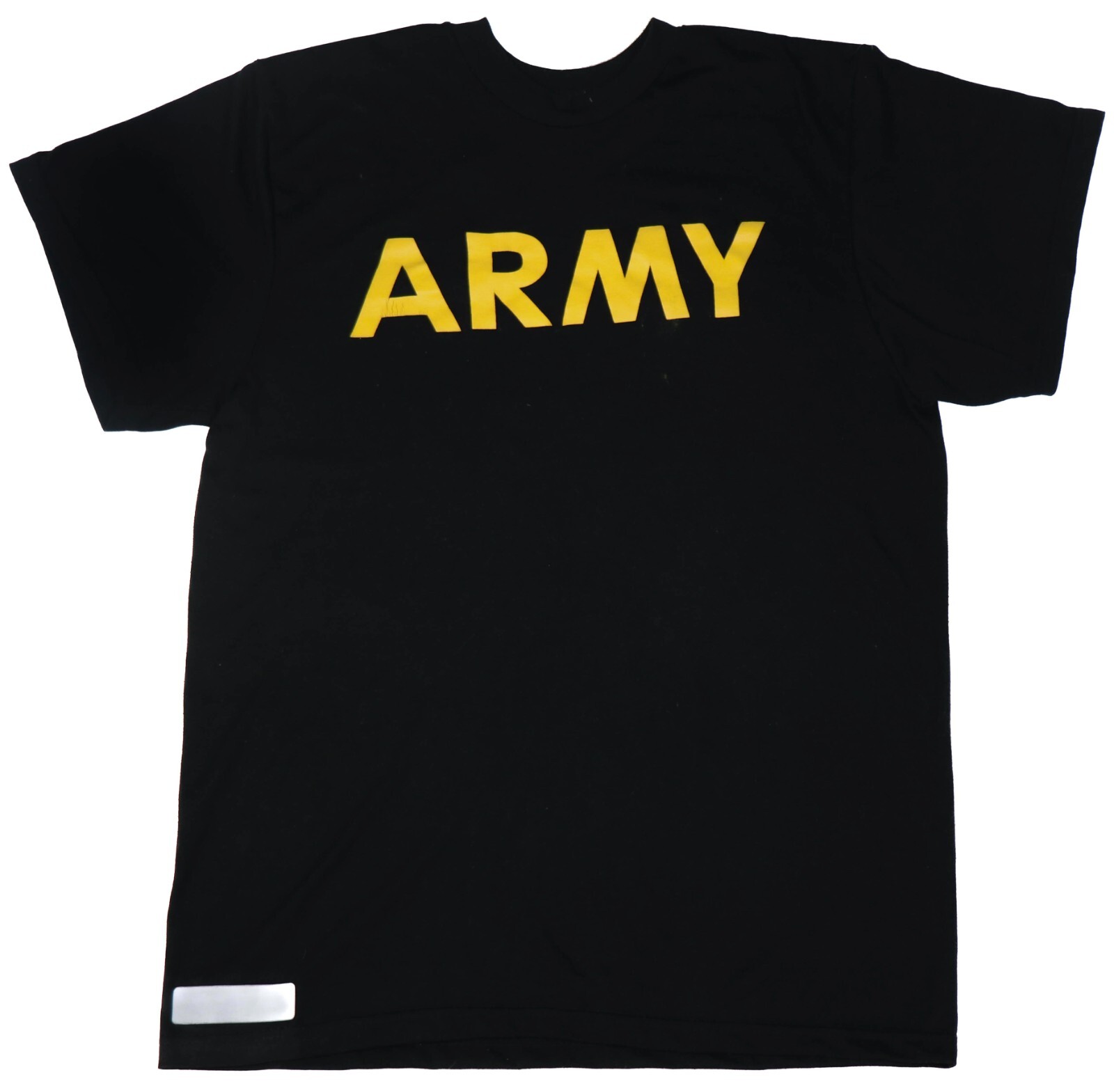 MEDIUM - Men's APFU Short Sleeve Shirt Army Black and Gold PT Fitness Shirt
