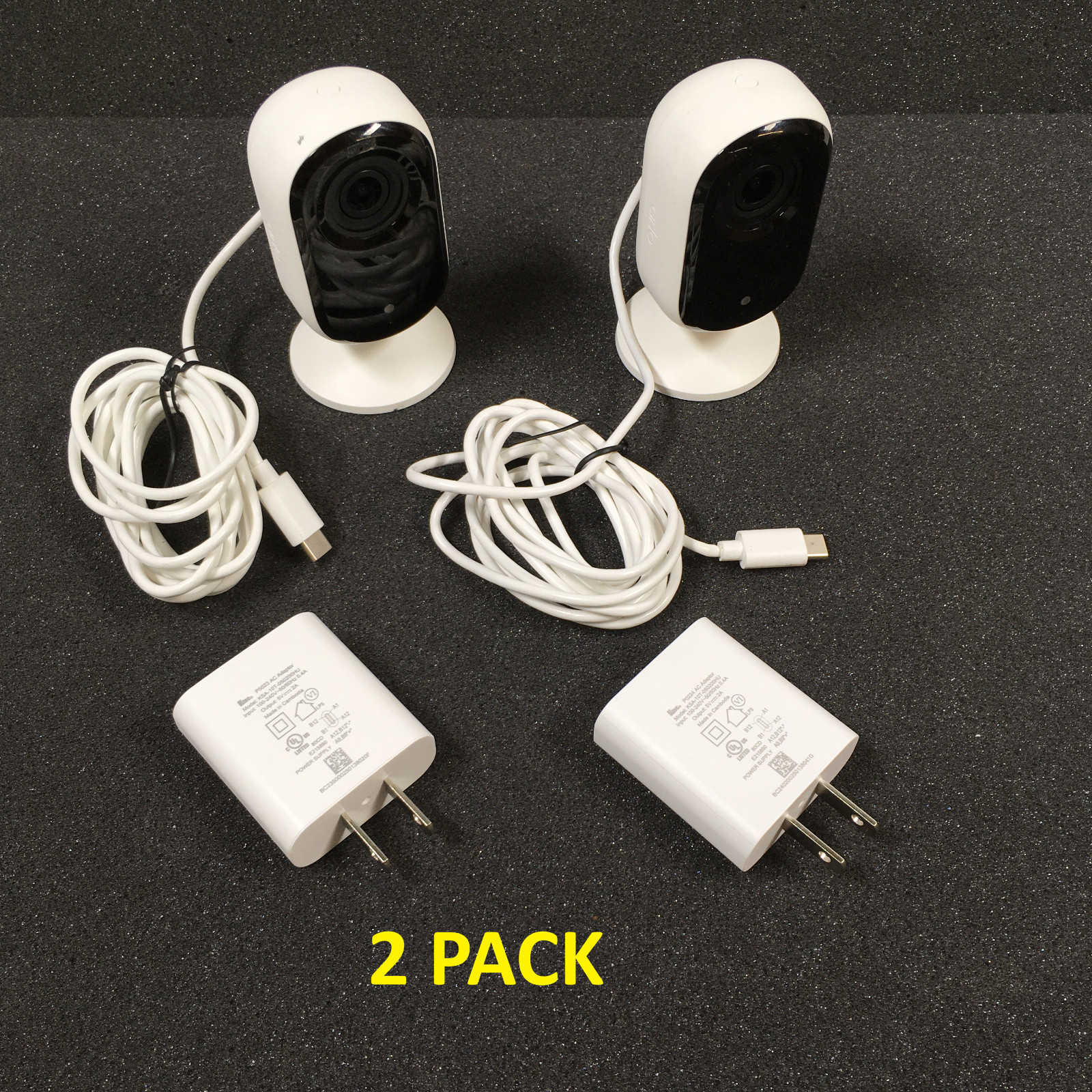 Arlo Essential Indoor (2nd Gen.) Wired 2K Security Camera VMC3060 - (2 PACK)
