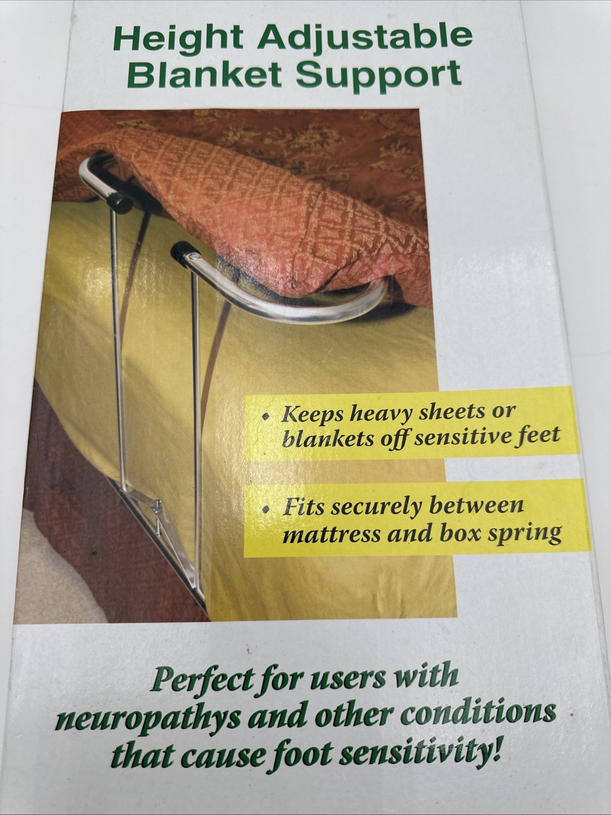 New Essential Medical Height Adjustable Blanket Support