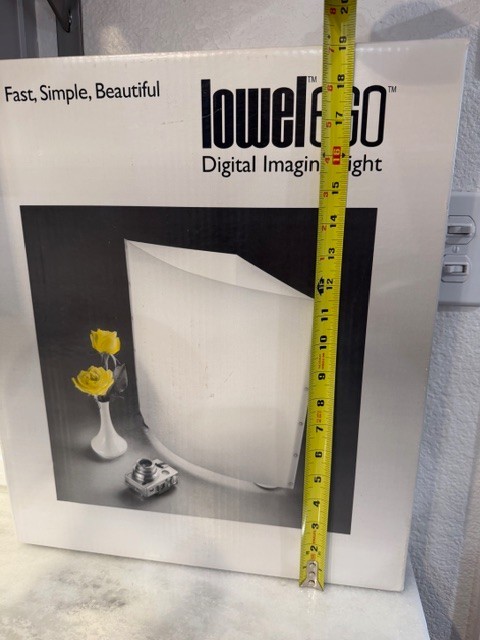 Lowel Ego Digital Imaging Fluorescent Light Box Tabletop Diffuser System 5500K