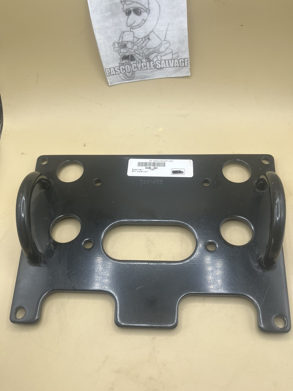 NOS- Arctic Cat Winch Mount Plate 0441-465