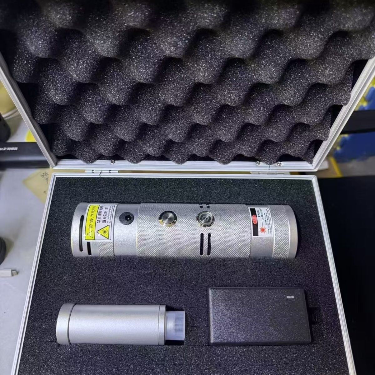 Pump Laser Module Focus Lens Portable Aviation Case for Research Choose A Color