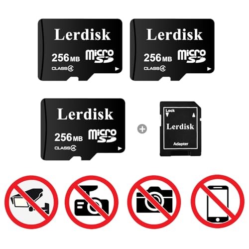Factory Wholesale 3-Pack Micro SD Card 256MB Class 4 in Bulk Small Capacity Prod
