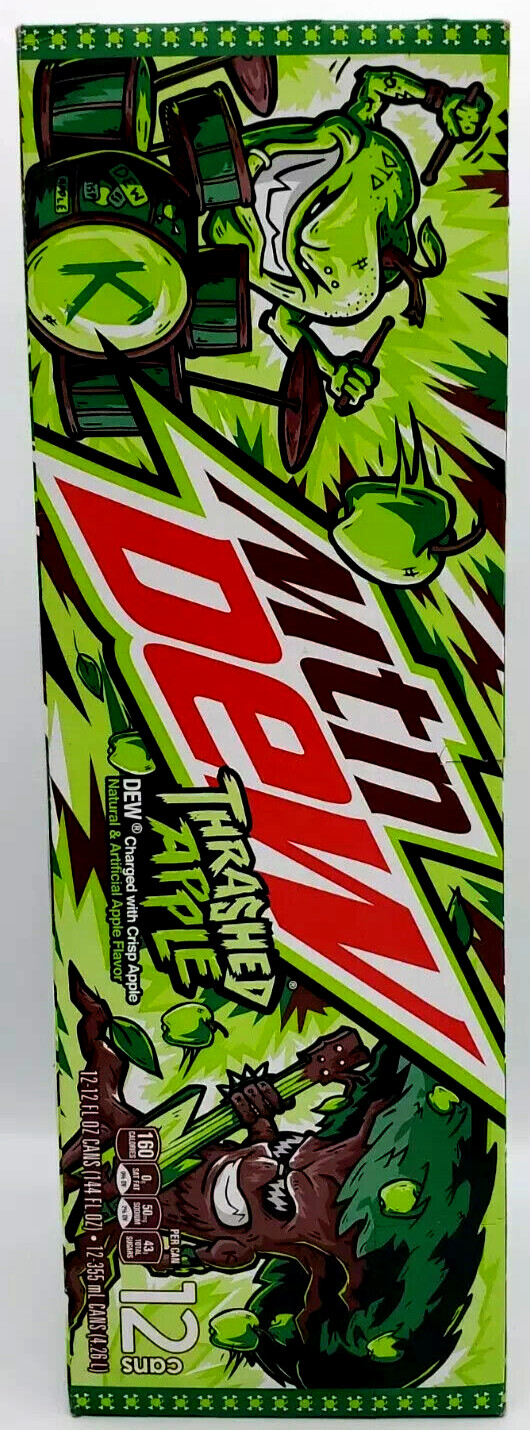 LIMITED ED  MOUNTAIN MTN DEW THRASHED APPLE EMPTY CARTON ONLY,NO SODA .. READ ..