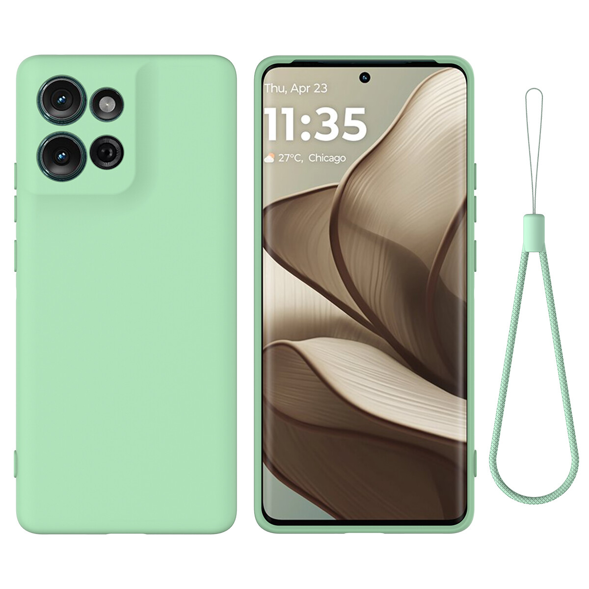For Motorola Moto G 5G (2025), Skin Touch Feel Soft Liquid Silicone Cover Case