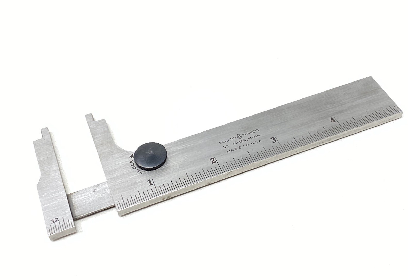 Vintage Scherr Tumico Made in USA 5" Pocket Slide Caliper Excellent Condition!