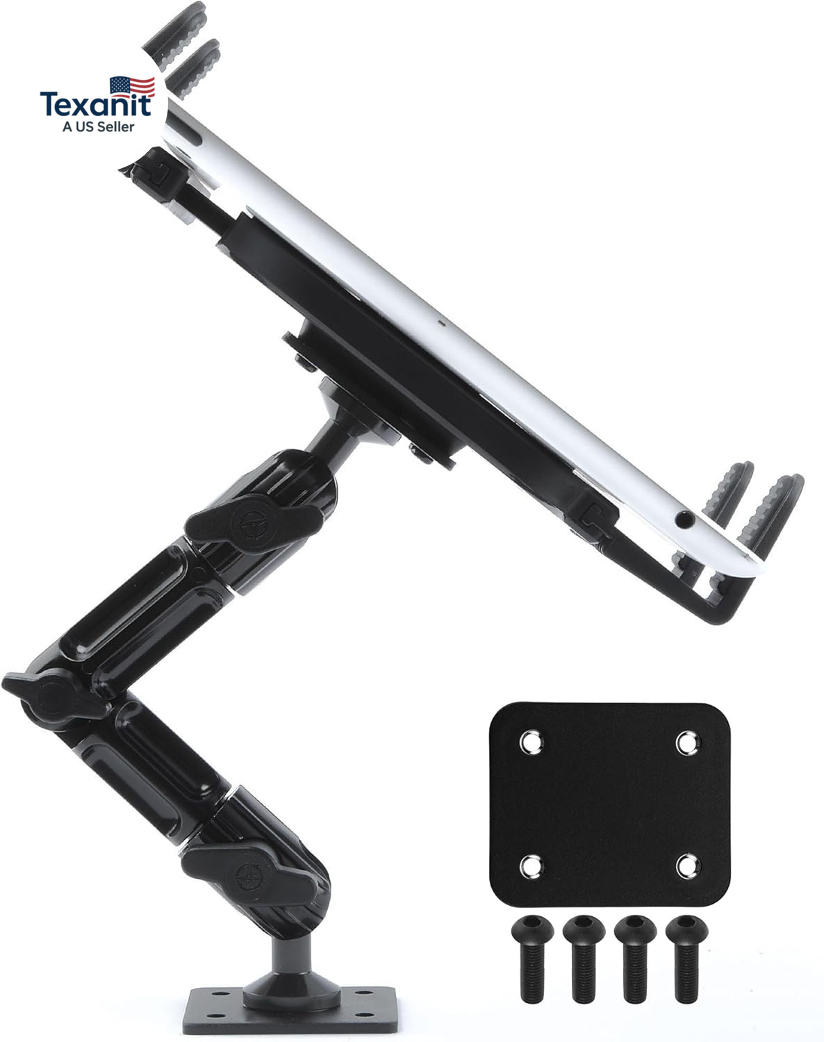 Industrial Metal Drill Base Tablet Mount [Enduro Series] - Ipad Holder for Wall