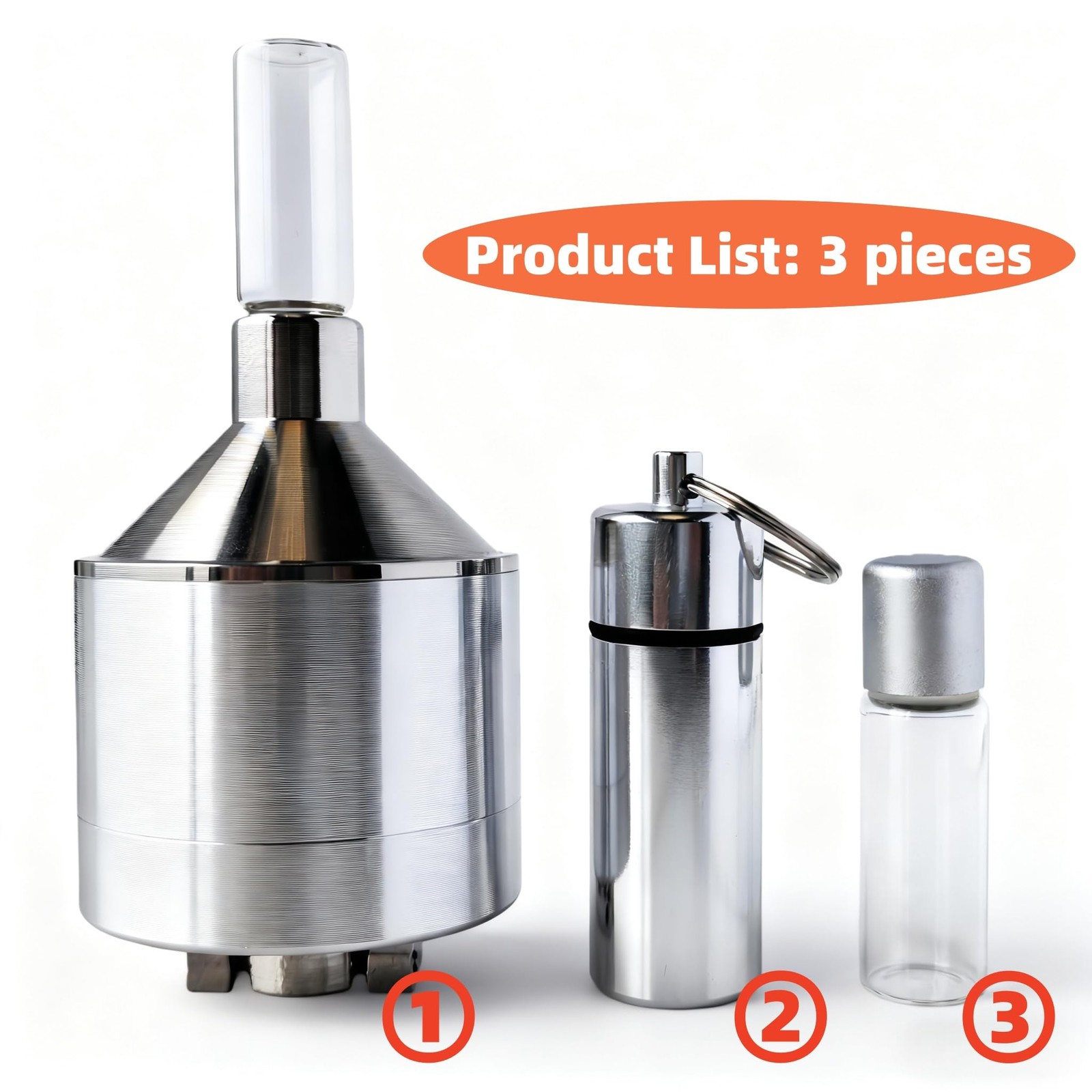 Spice Grinder【Silver】For Kitchen Use Only