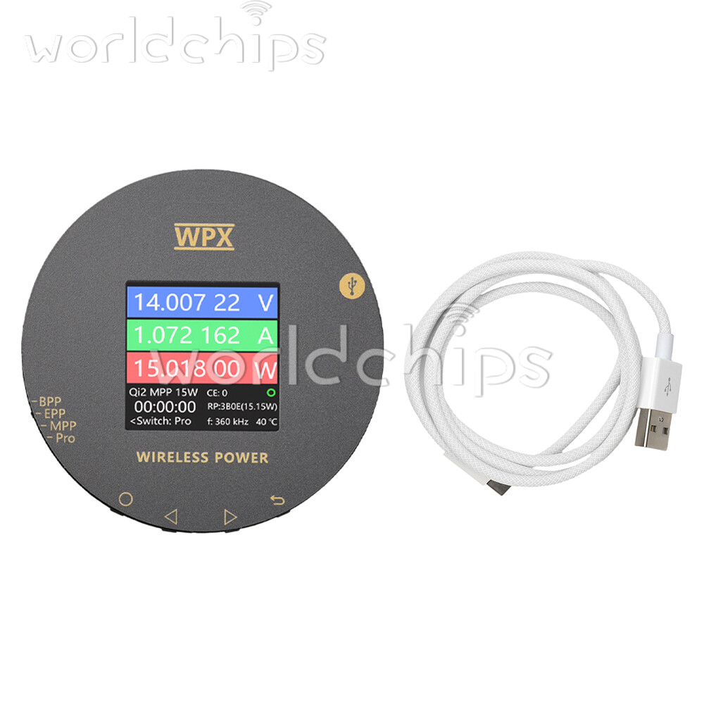 1.54 inch LCD Voltage Current Power Meter MPP25W Magnetic Fast Charging Tester