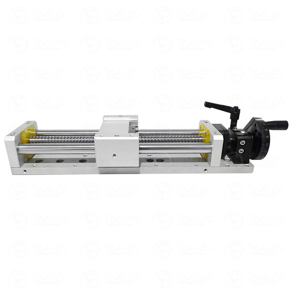 L300mm Cross Slide Linear Table Stage Module Manual Worktable with Handwheel