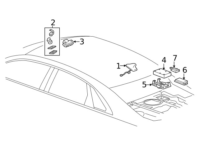 Genuine GM Communication Interface Module Bracket 22754304