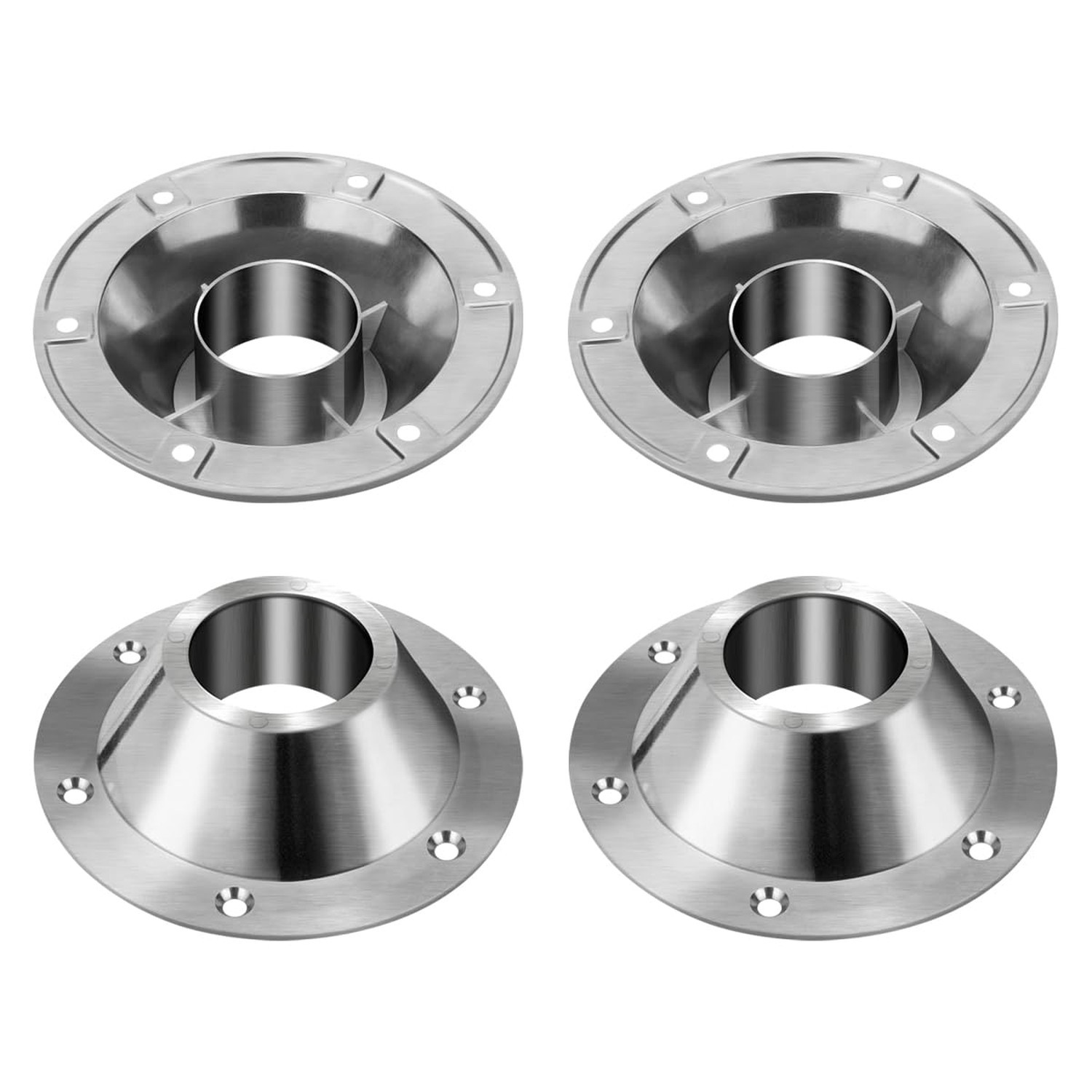 4 Pack Aluminum RV Table Base Mount Heavy Duty Flange for Camper Travel Trail...