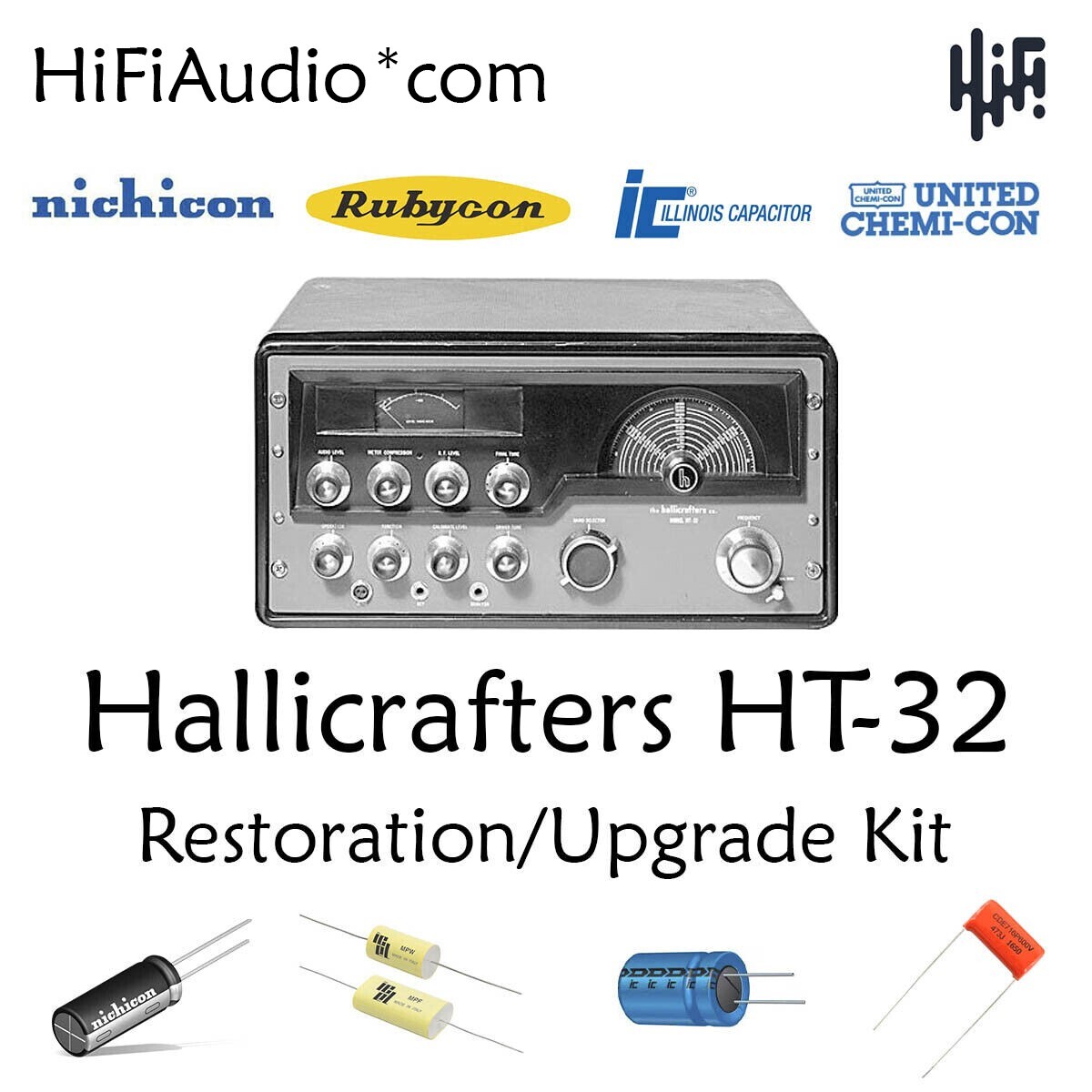 Hallicrafters HT-32 radio Restoration kit repair upgrade recap capacitor rebuild