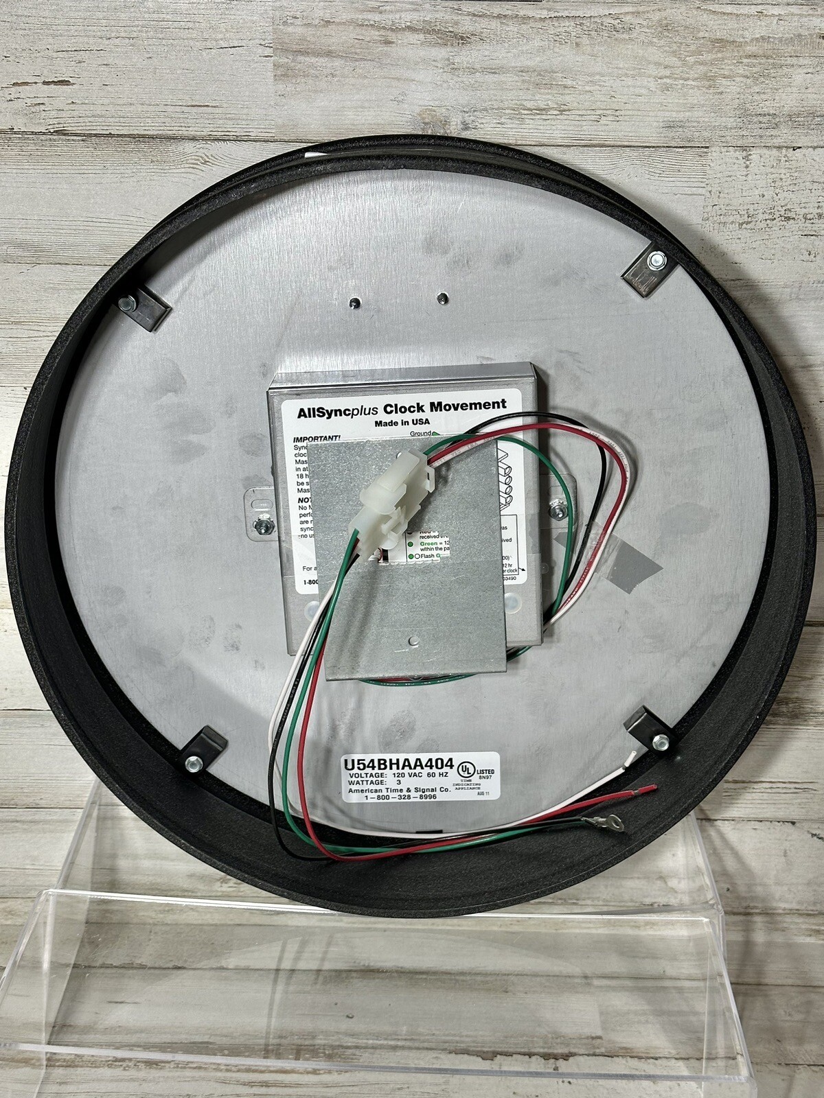 American All Sync Plus Clock U54BHAA404 12" Clock New