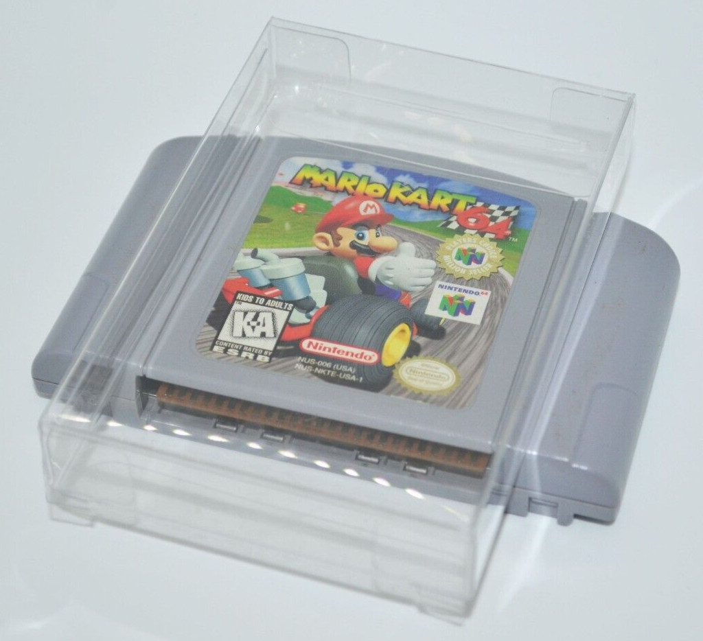 20 Plastic Protective Protectors Cases Sleeve Display For Nintendo N64 Cartridge