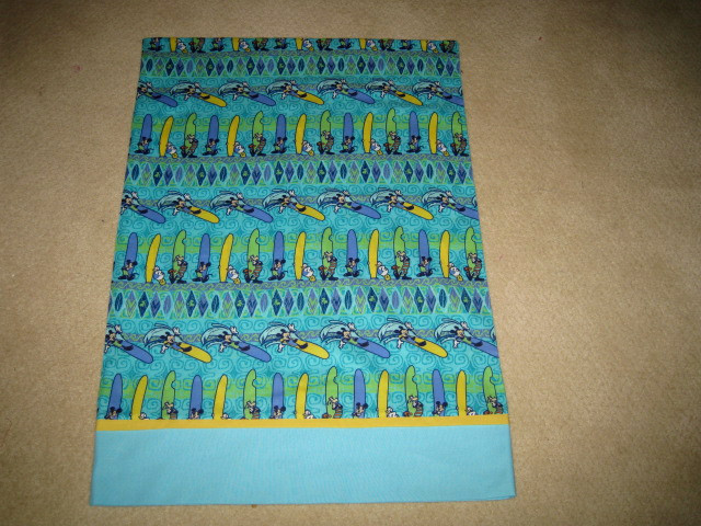 HANDMADE MICKEY MOUSE  TODDLER/ TRAVEL  SIZE PILLOWCASE