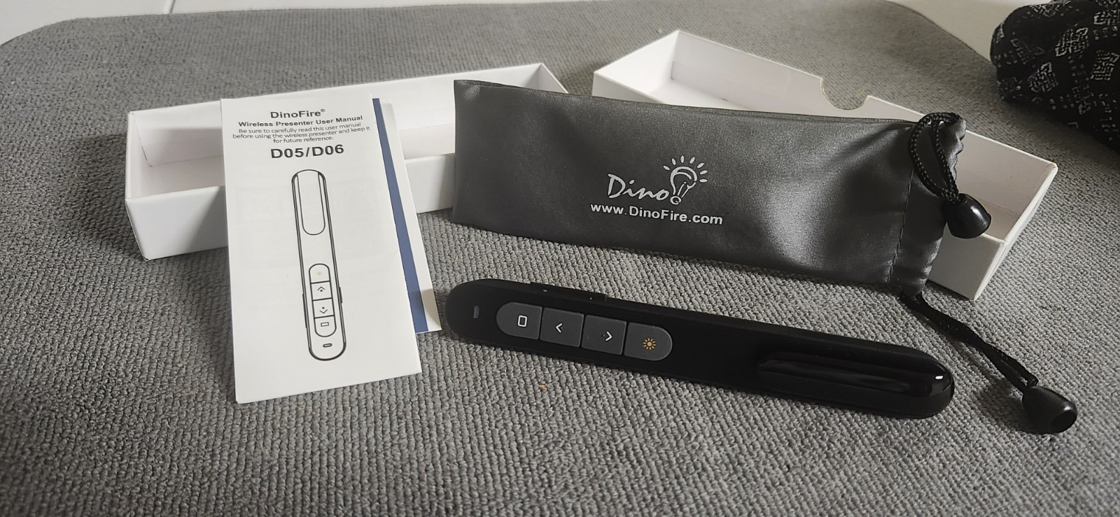 DinoFire Wireless Presenter Support Hyperlink Volume Control RF 2 4GHz