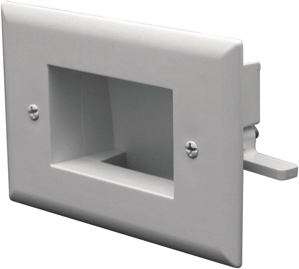 Elegant White Cable Organizer Kit for Flat Panel TVs - Easy DIY Installation