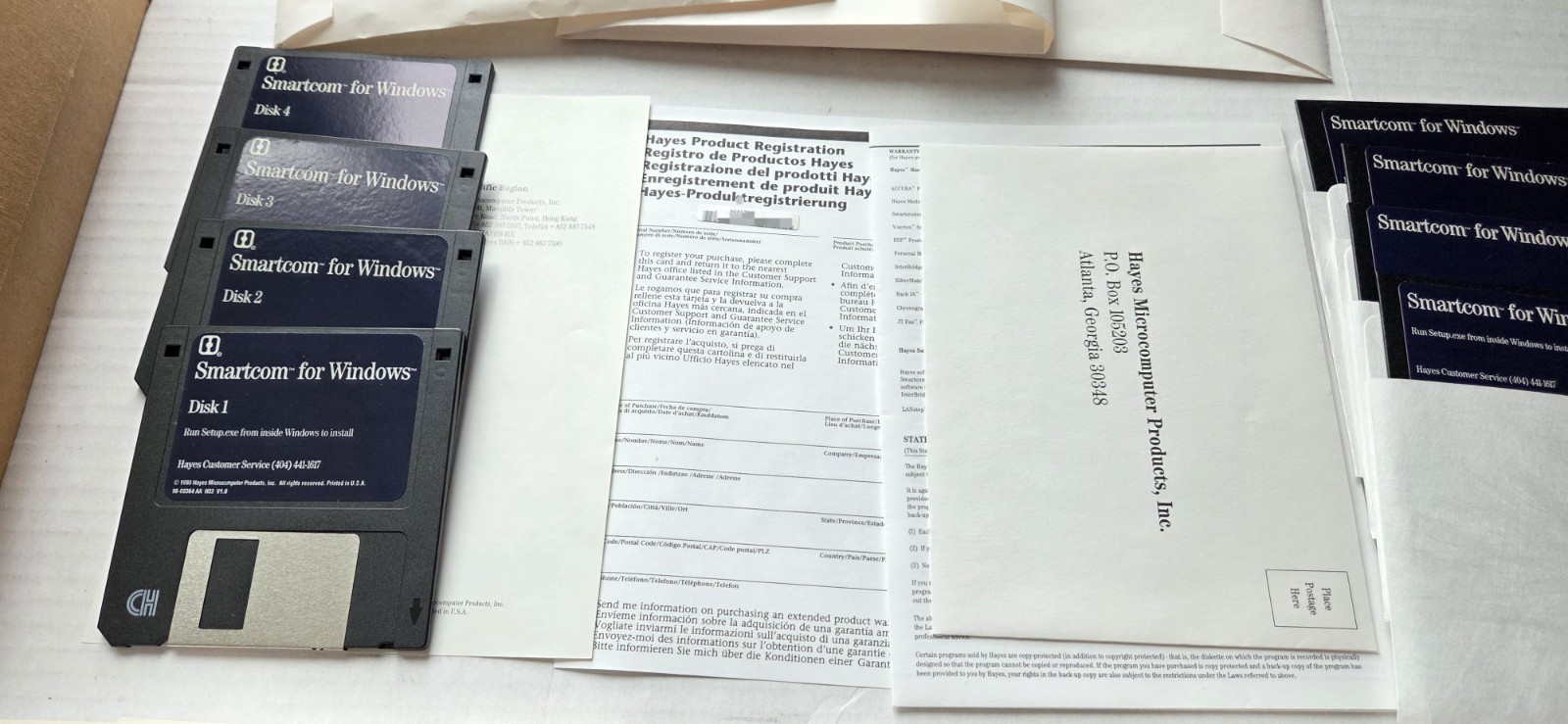 Hayes Smartcom Communication Software for Windows 3.5" Disks 08-00677