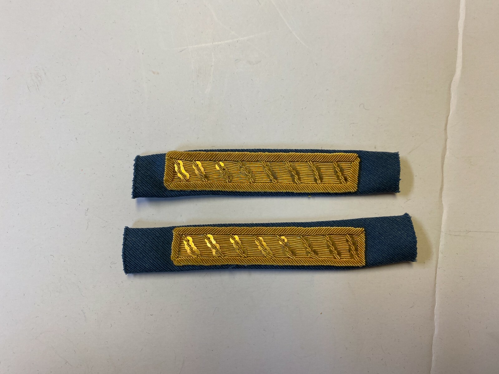 pk799 WW1 Indochina French Officers and Generals Bullion Shoulder Straps L2B