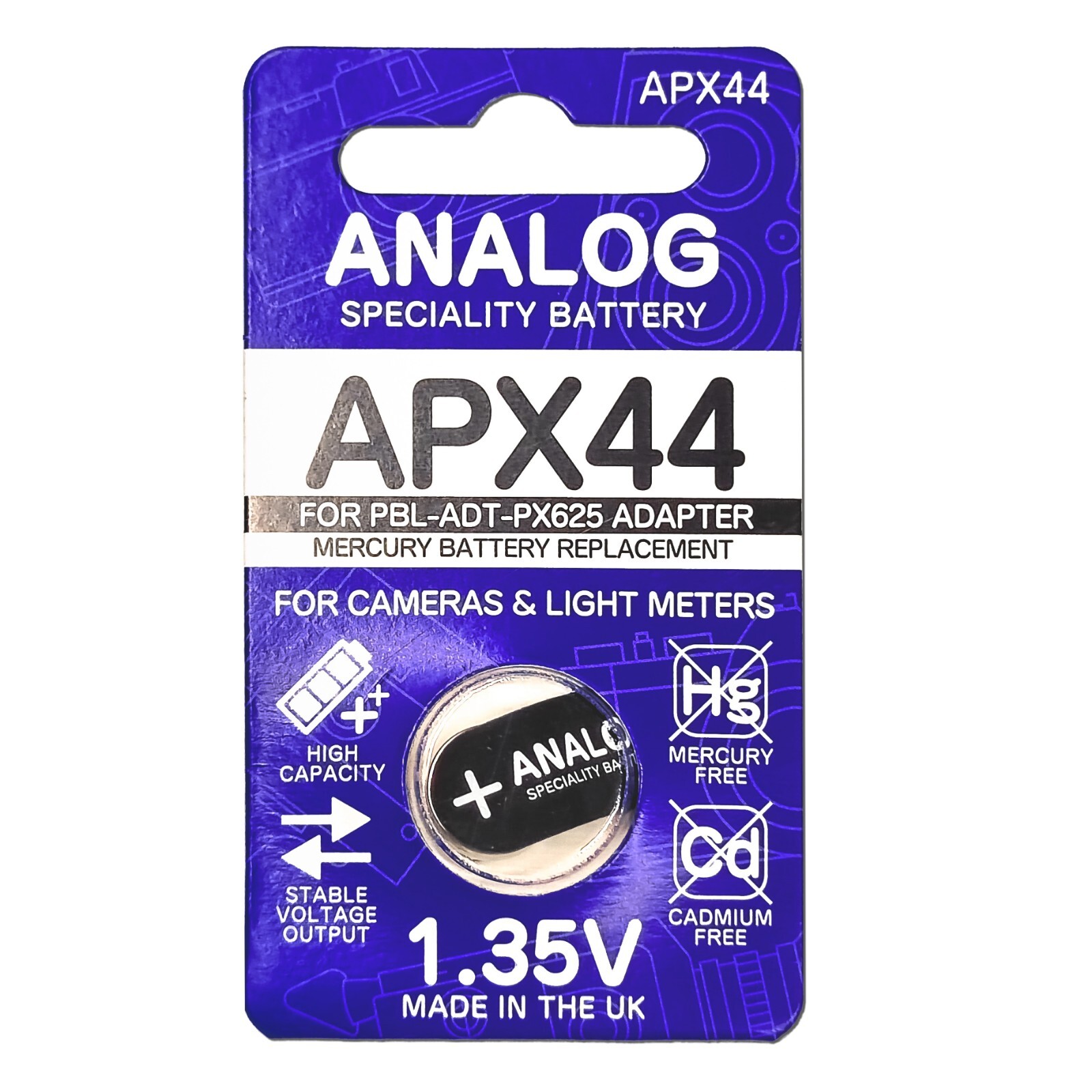 *FITS PX625 MR-9 Adapter* 1.35V Replacement Battery Made in UK