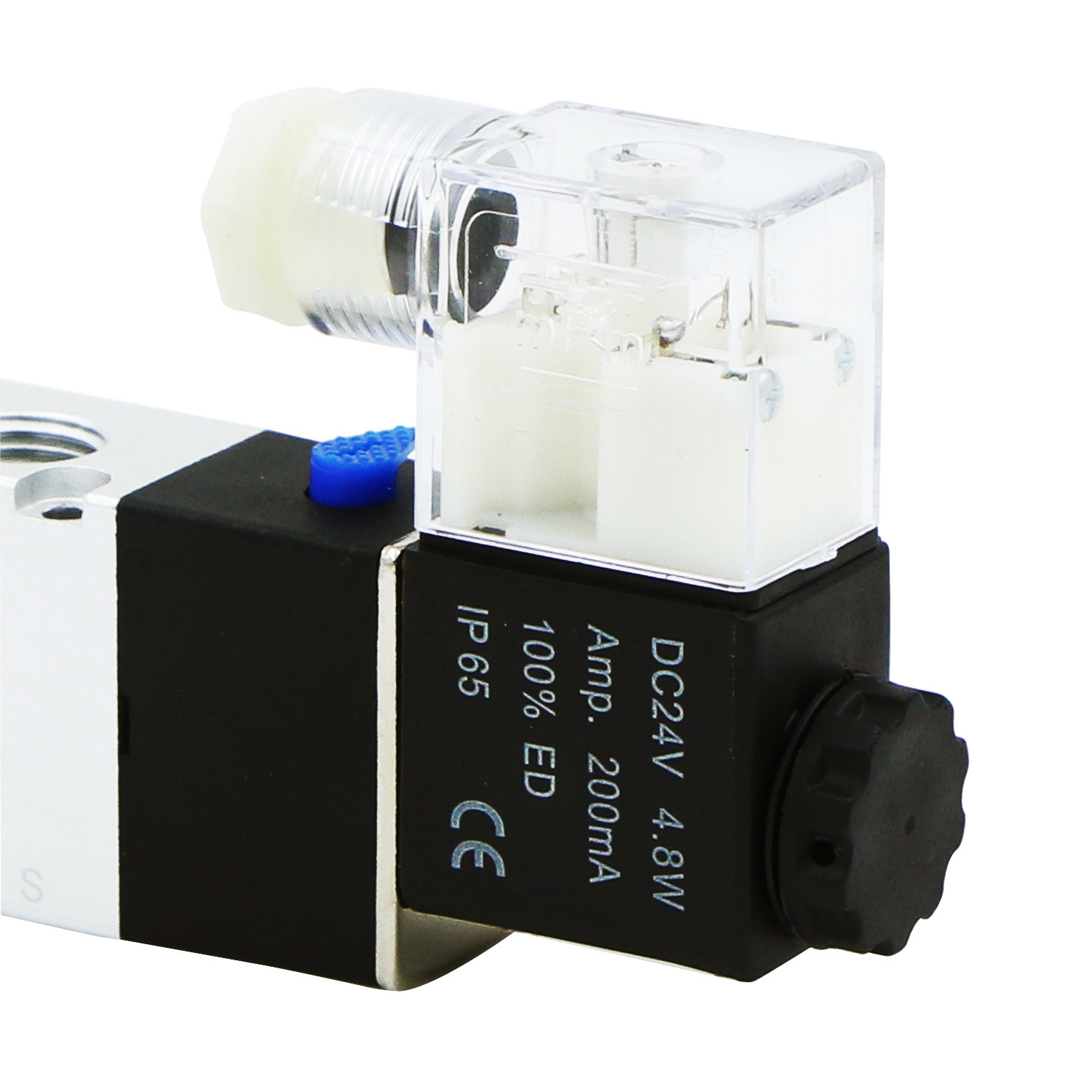 U.S. Solid 1/4" Pneumatic Electric Solenoid Valve 5 way 2 Position DC 24V, Air
