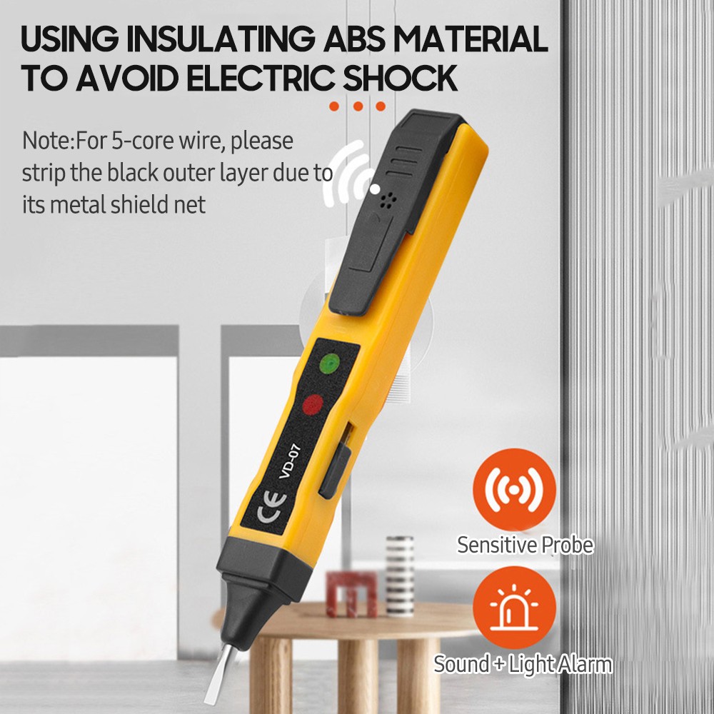 Non-contact Voltage Tester Compact Lightweight AC 70-250V For Home Use Excellent