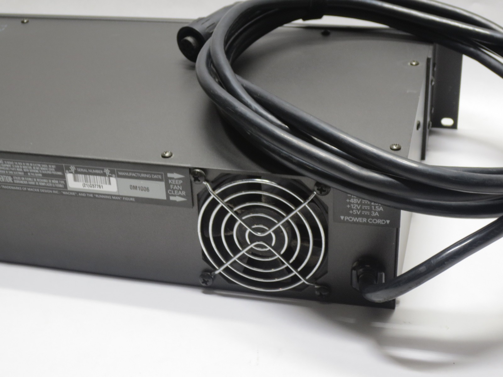 Mackie 220W Rackmount PSU Power Supply (Power On Test Only)