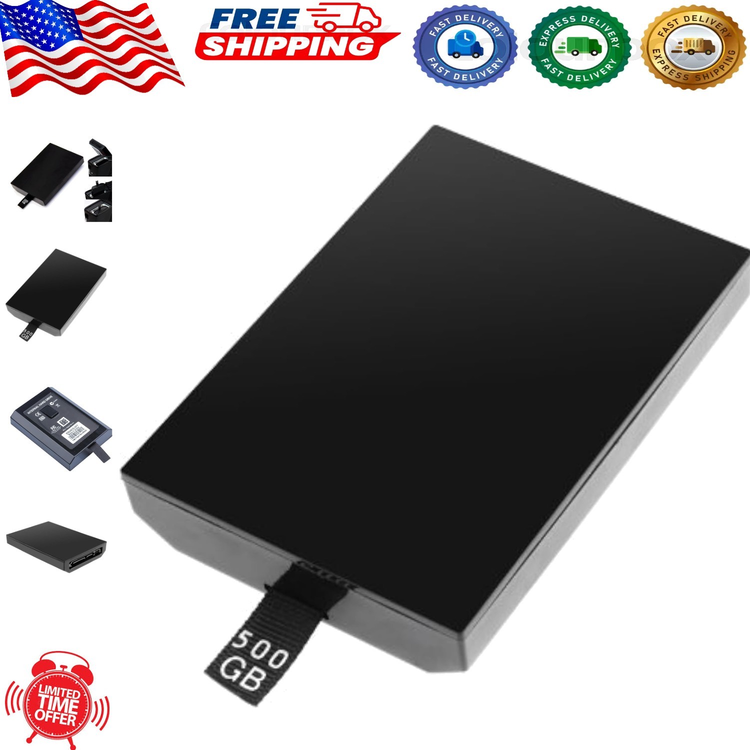 Xbox 360 500GB Internal Hard Drive - Compatible with Slim & E Consoles