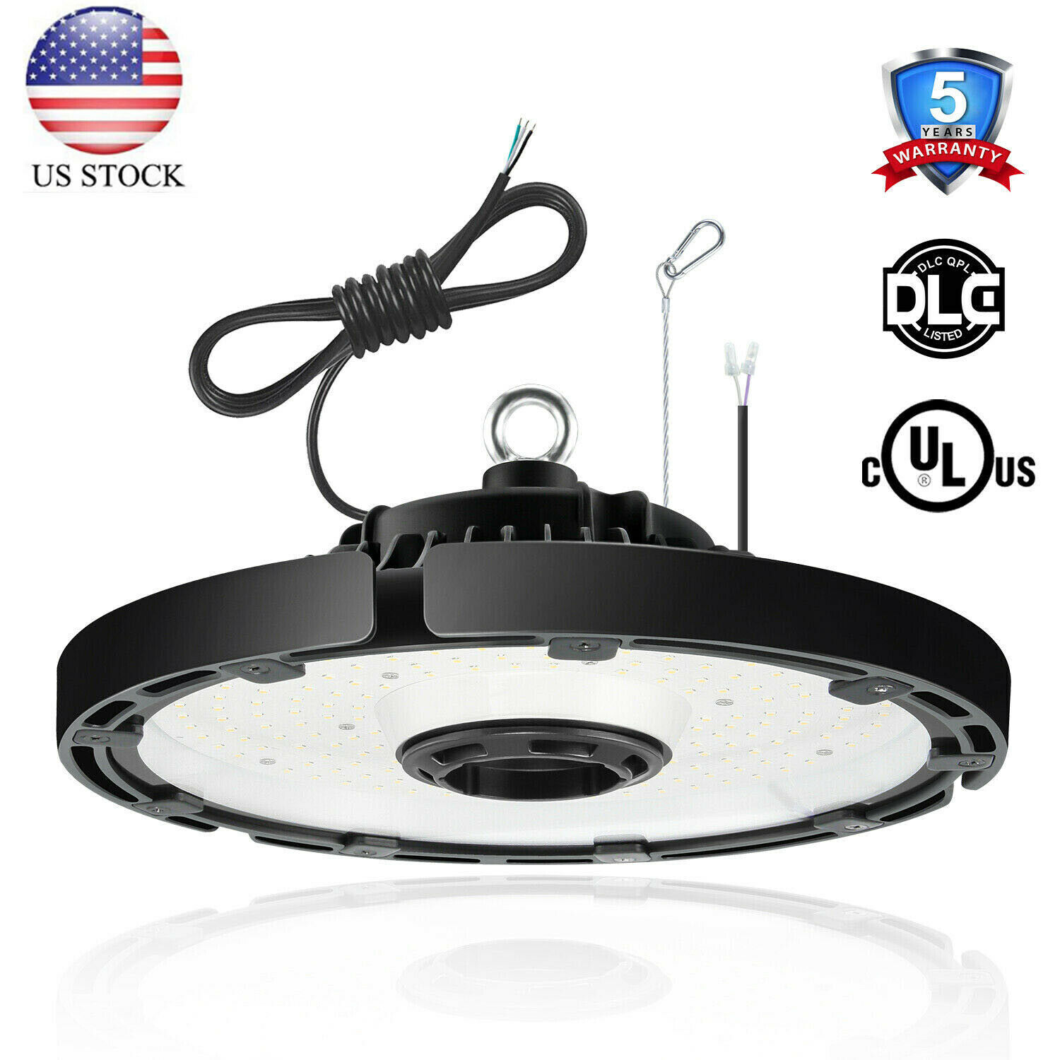 100W-240W UFO LED High Bay Warehouse factory Fixture Shop Commercial lighting UL