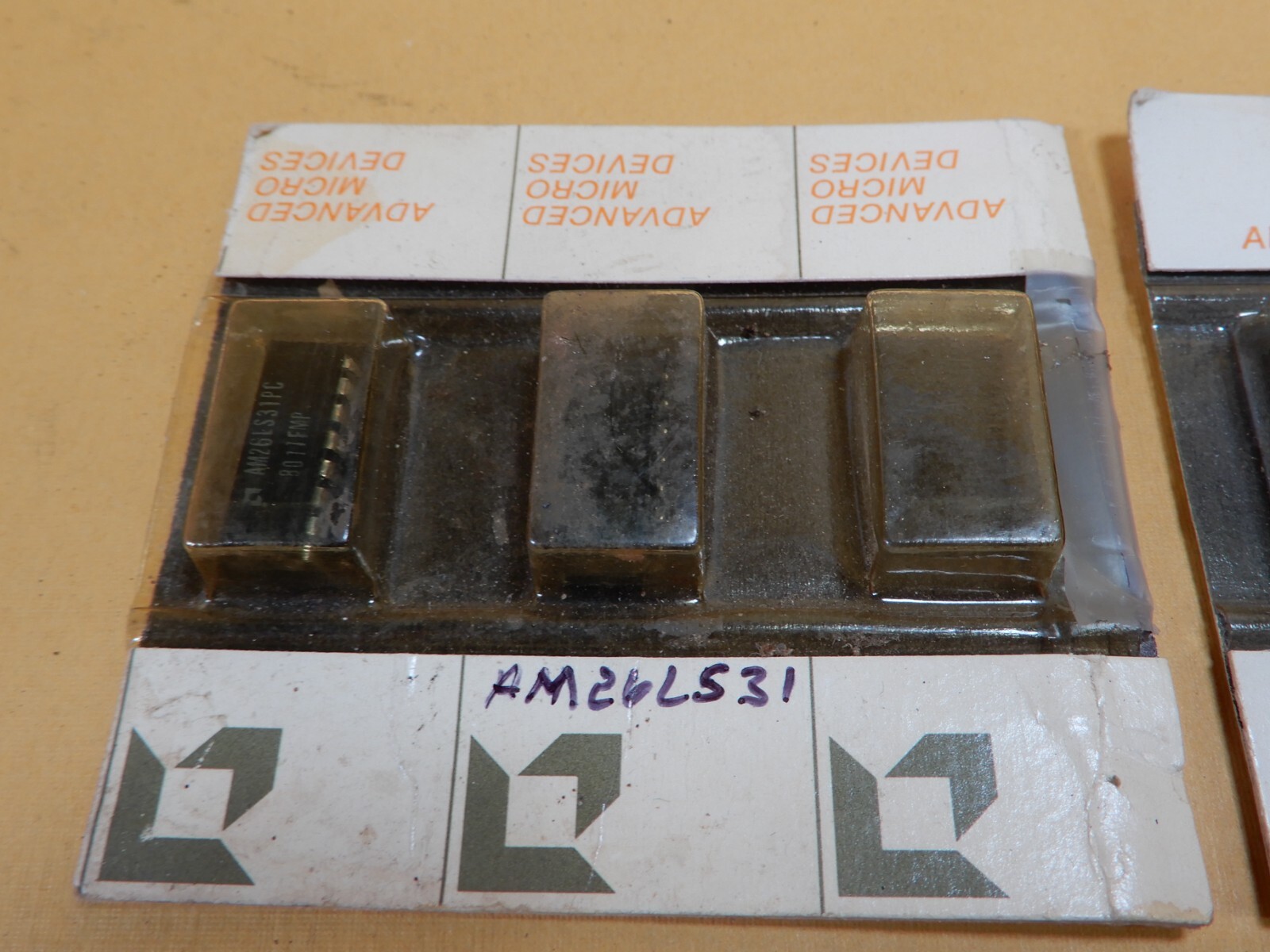 AMD AM26LS31PC (2) and AM27S13DC (3) NOS Original Packaging IC's