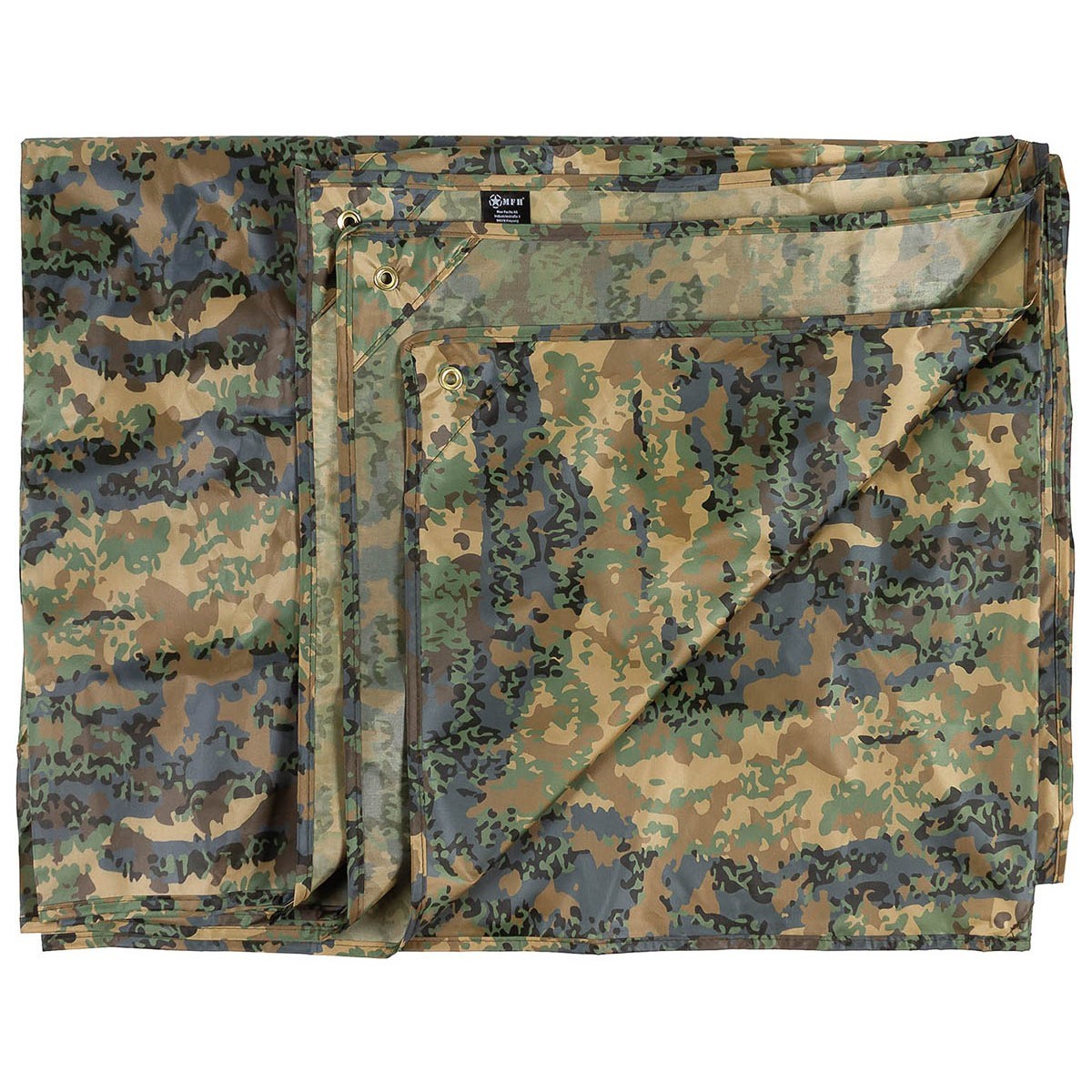 Multi-purpose tarpaulin tarp 03 army camouflage tarpaulin approx. 300 x 300 cm