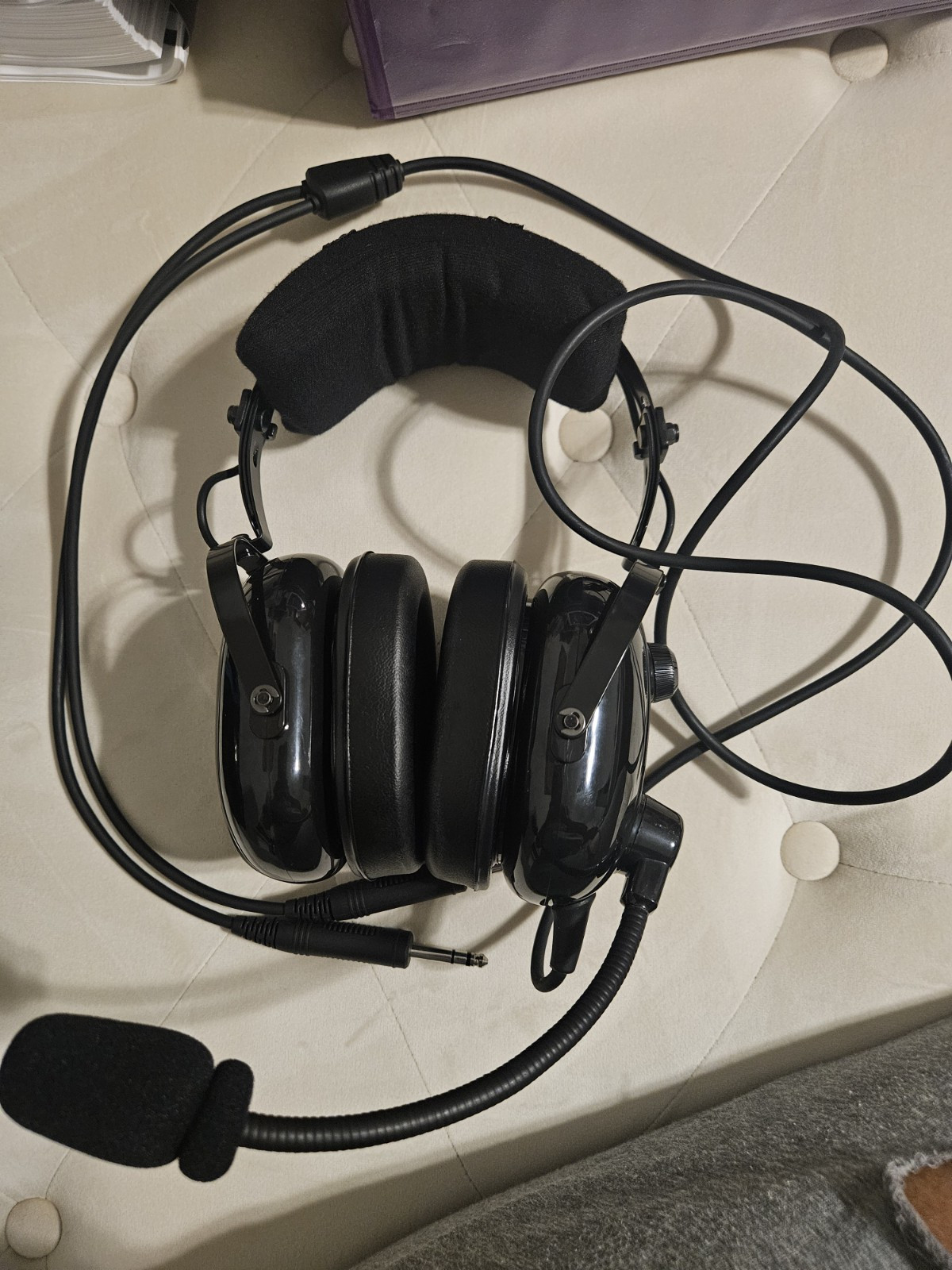 Aviation Headset for Pilots with Passive Noise Cancellation, NEW