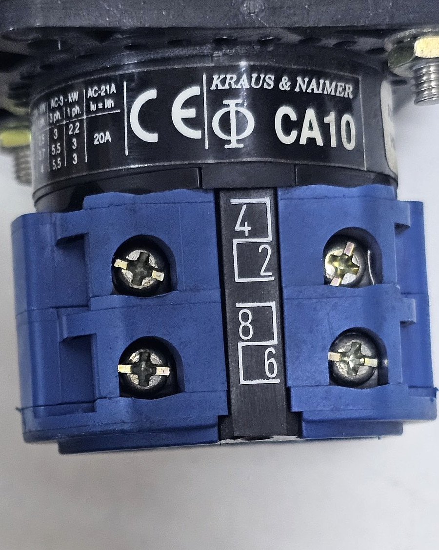 Kraus & Naimer | CA10 |Cam Switch with Attached Solenoid Voltage Unit | 20 A