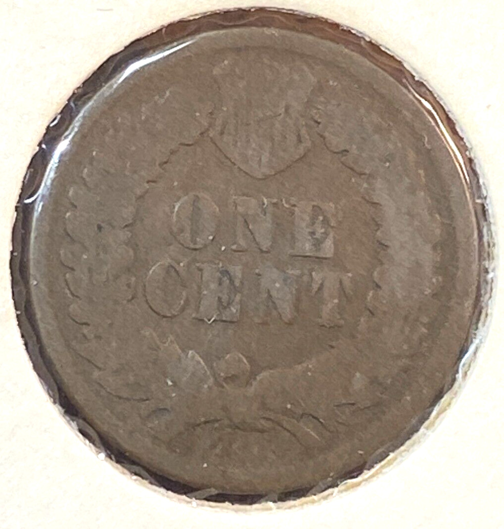 1873 Open 3 Indian Cent Nice Original Good CHRC