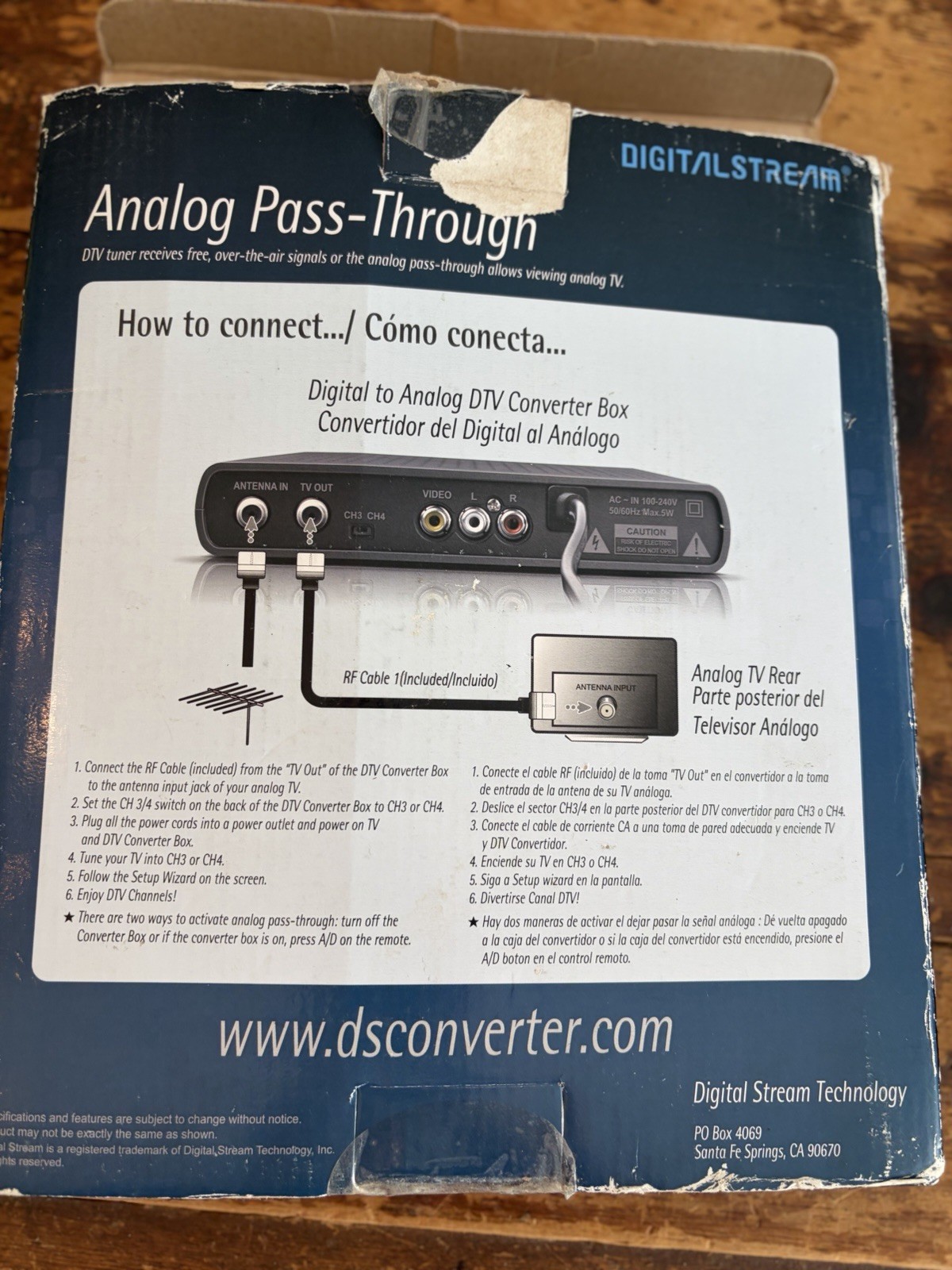DTX9950 Digital Stream Analog Pass-Through DTV Converter Box
